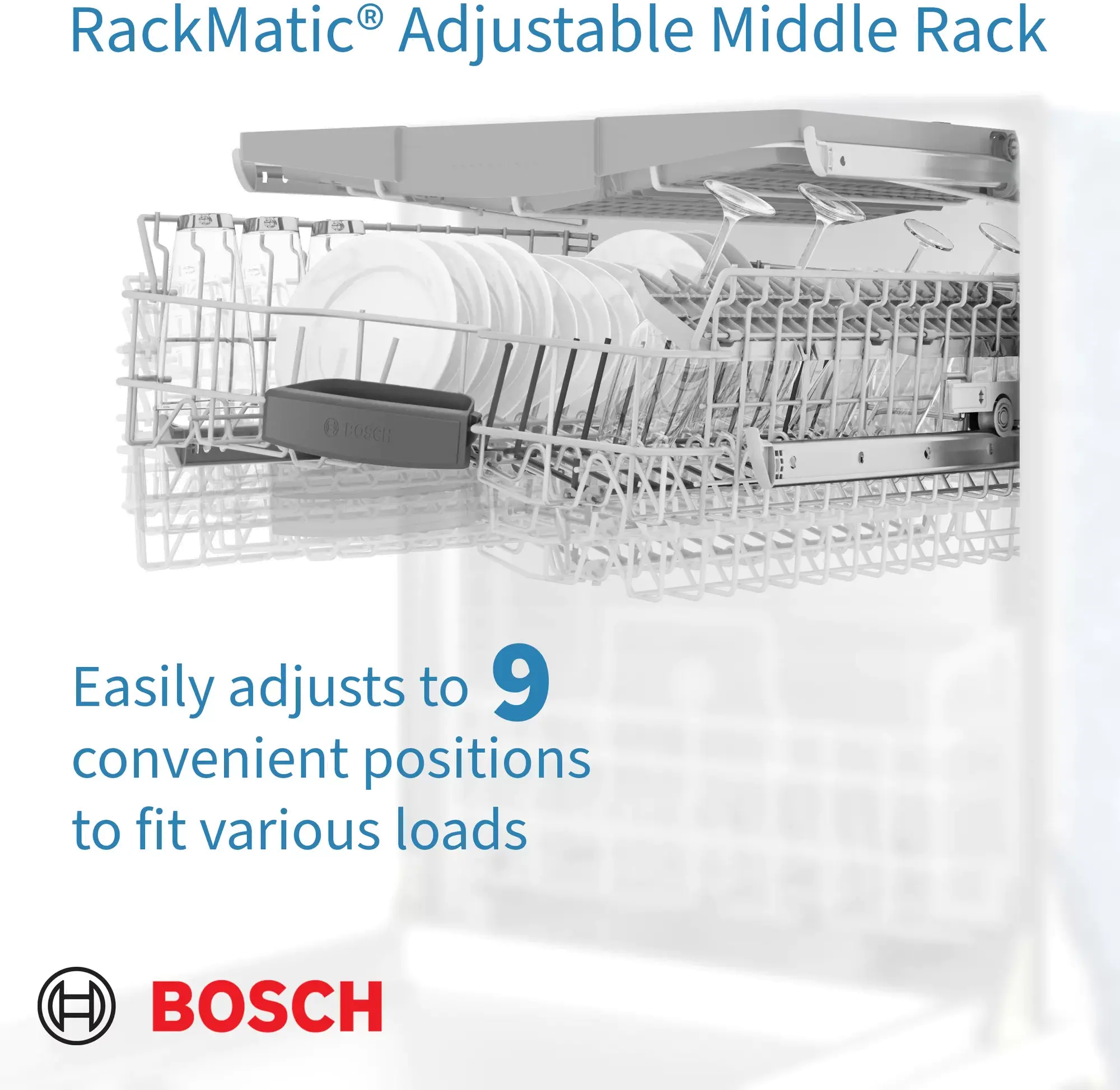 SHSM63W52N Bosch Top Control Dishwasher - White-2