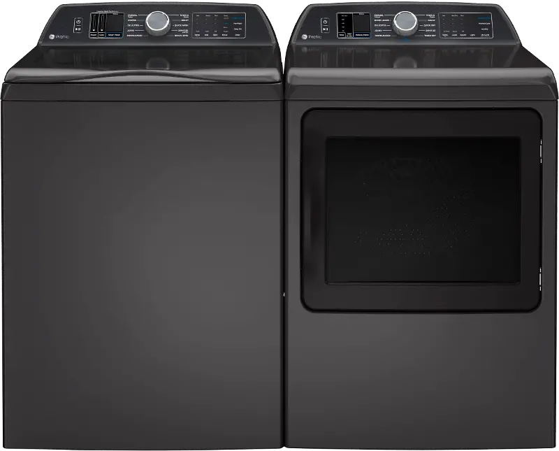 GE Profile Electric Washer and Dryer Set - Diamond Gray PT700DG