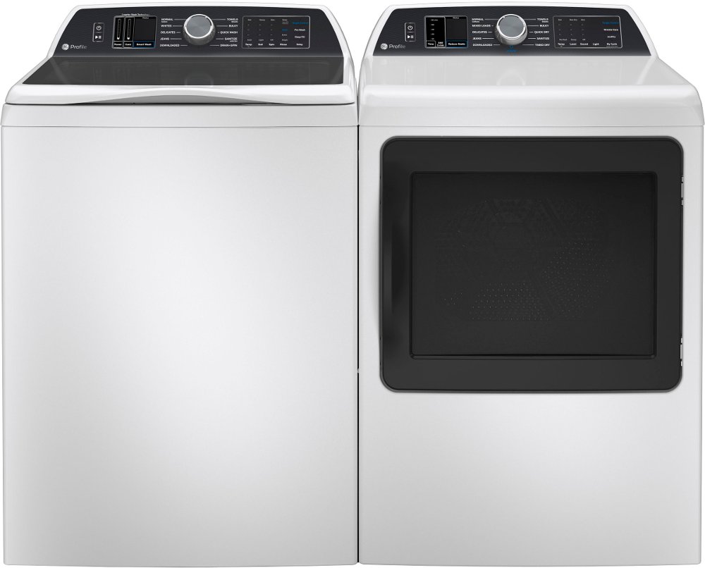 GE Profile Electric Washer and Dryer Set - White PT700W