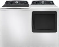 .GEC-700-W/W-ELE--PR GE Profile Electric Washer and Dryer Set - White PT700W