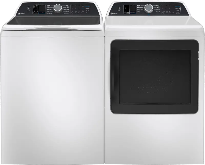 GE Profile Electric Washer and Dryer Set - White PT700W