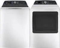 .GEC-W/W-705-GAS--PR GE Profile Gas Washer and Dryer Set - White