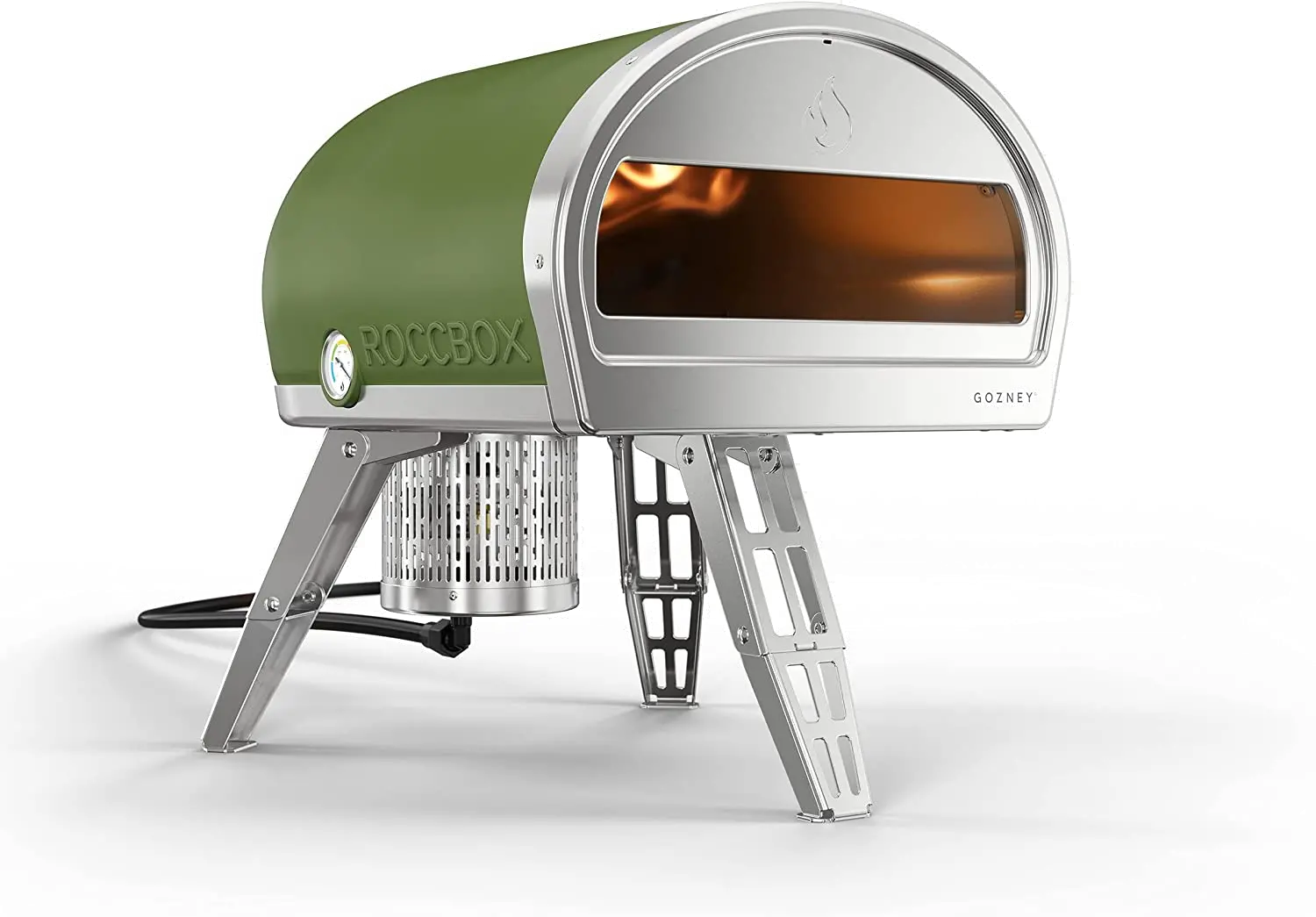 GRPOLUS1073/ROCBX_OL Gozney Roccbox Olive Green Portable Pizza Oven-1