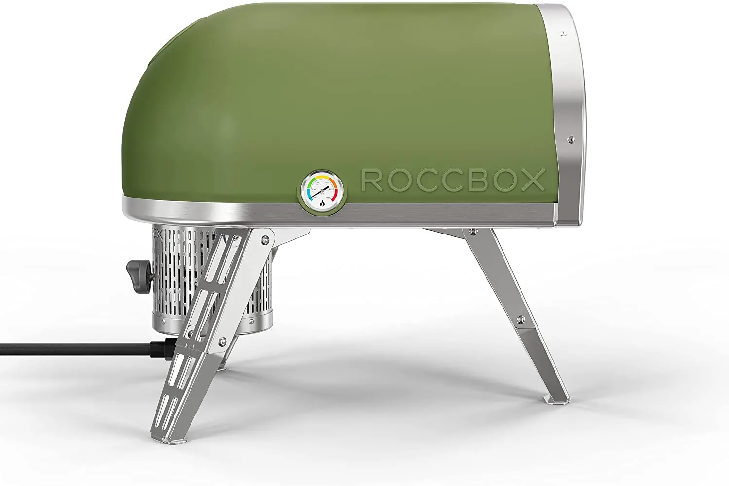GRPOLUS1073/ROCBX_OL Gozney Roccbox Olive Green Portable Pizza Oven-2