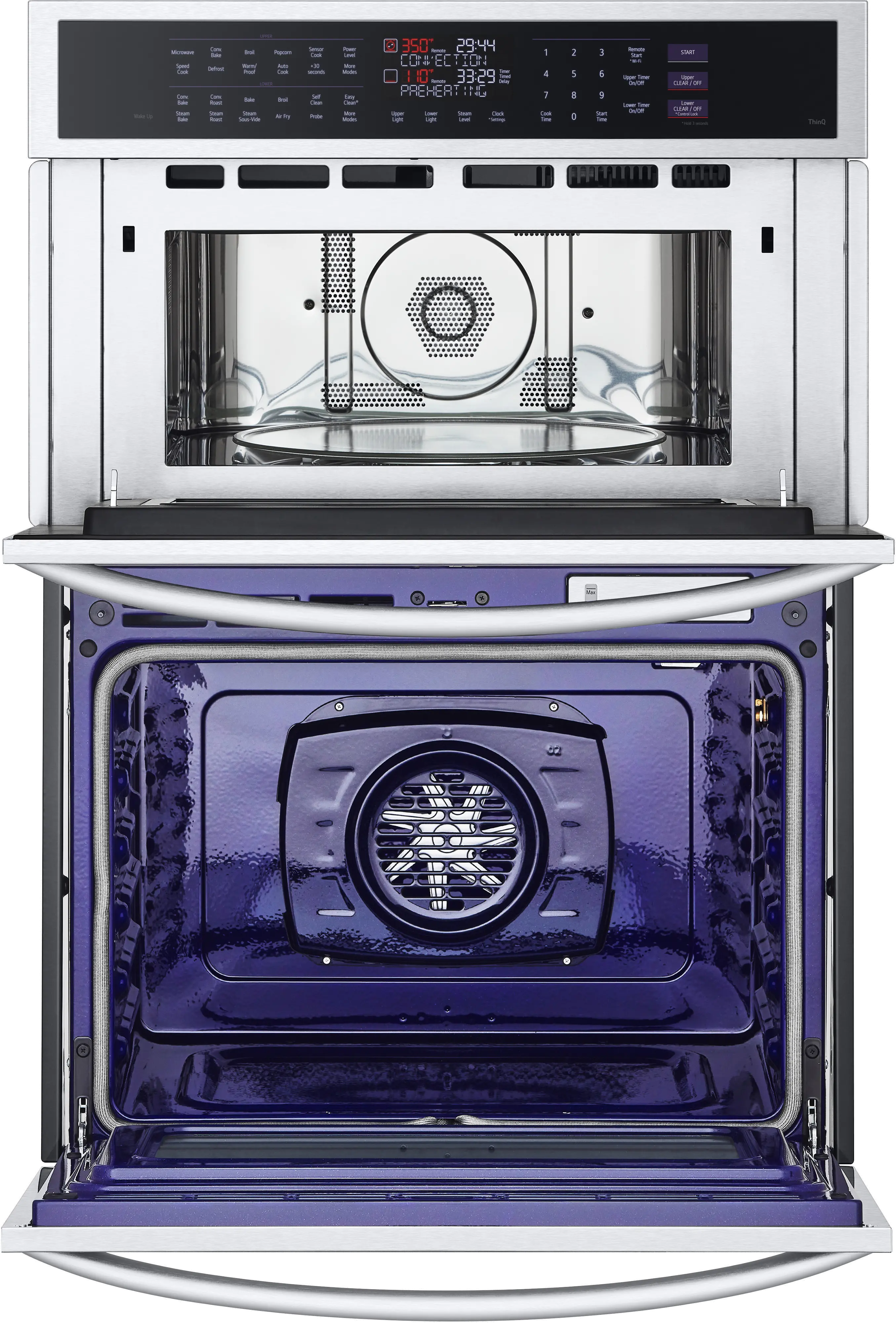 WCEP6427F LG 6.4 cu ft Combination Wall Oven - Stainless Steel 30 Inch-1