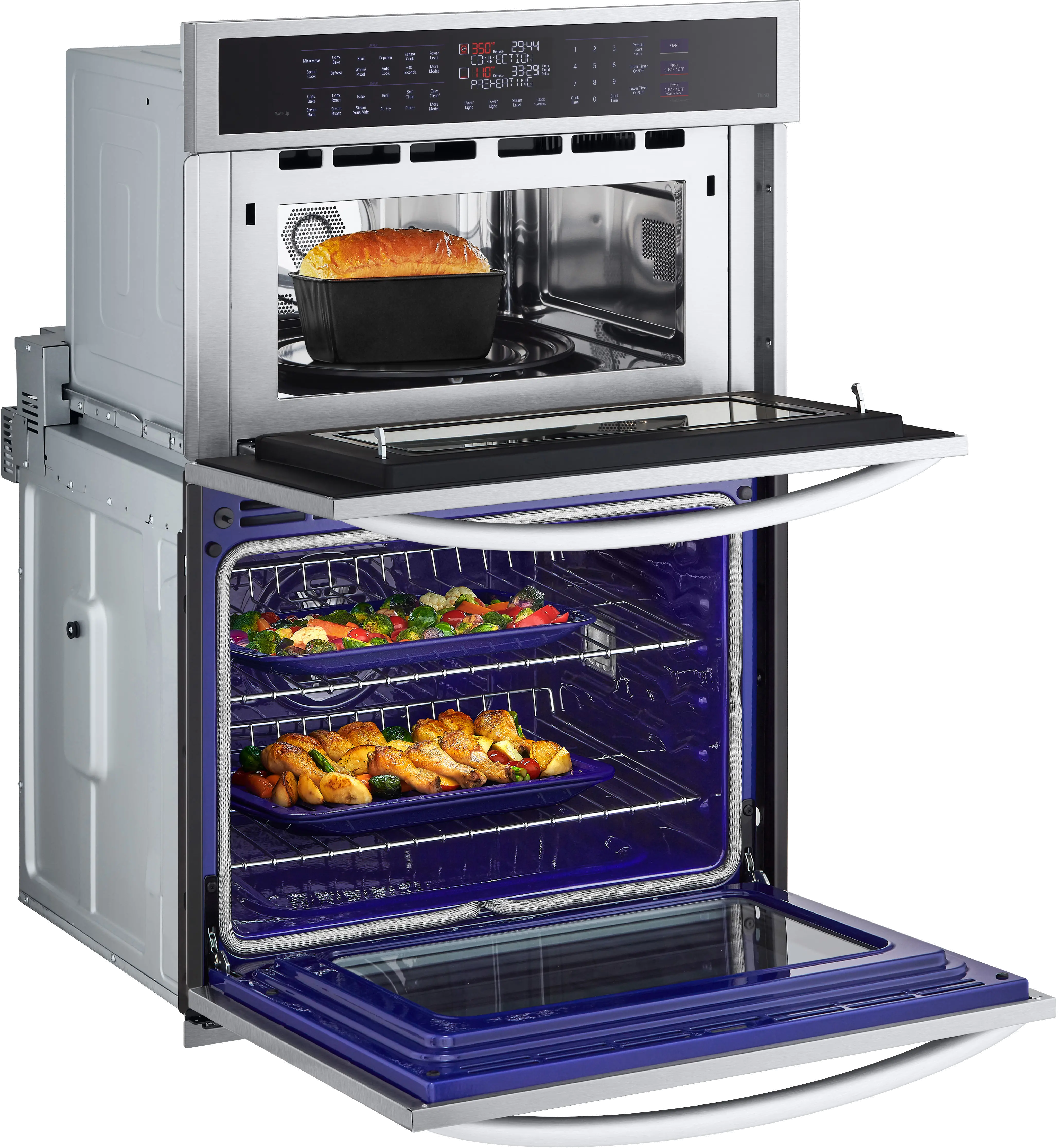 WCEP6427F LG 6.4 cu ft Combination Wall Oven - Stainless Steel 30 Inch-4