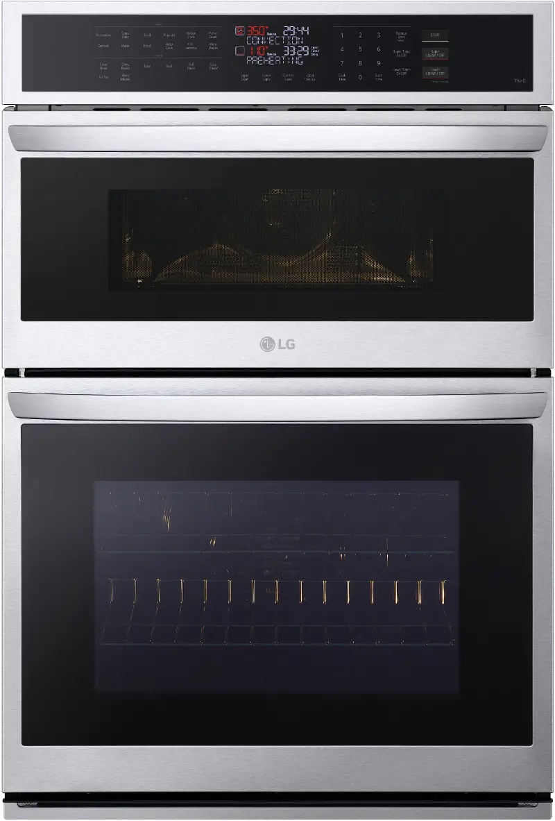 LG 6.4 cu ft Combination Wall Oven - Stainless Steel 30 Inch