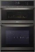 WCEP6423D LG 6.4 cu ft Combination Wall Oven - Black Stainless Steel 30 Inch