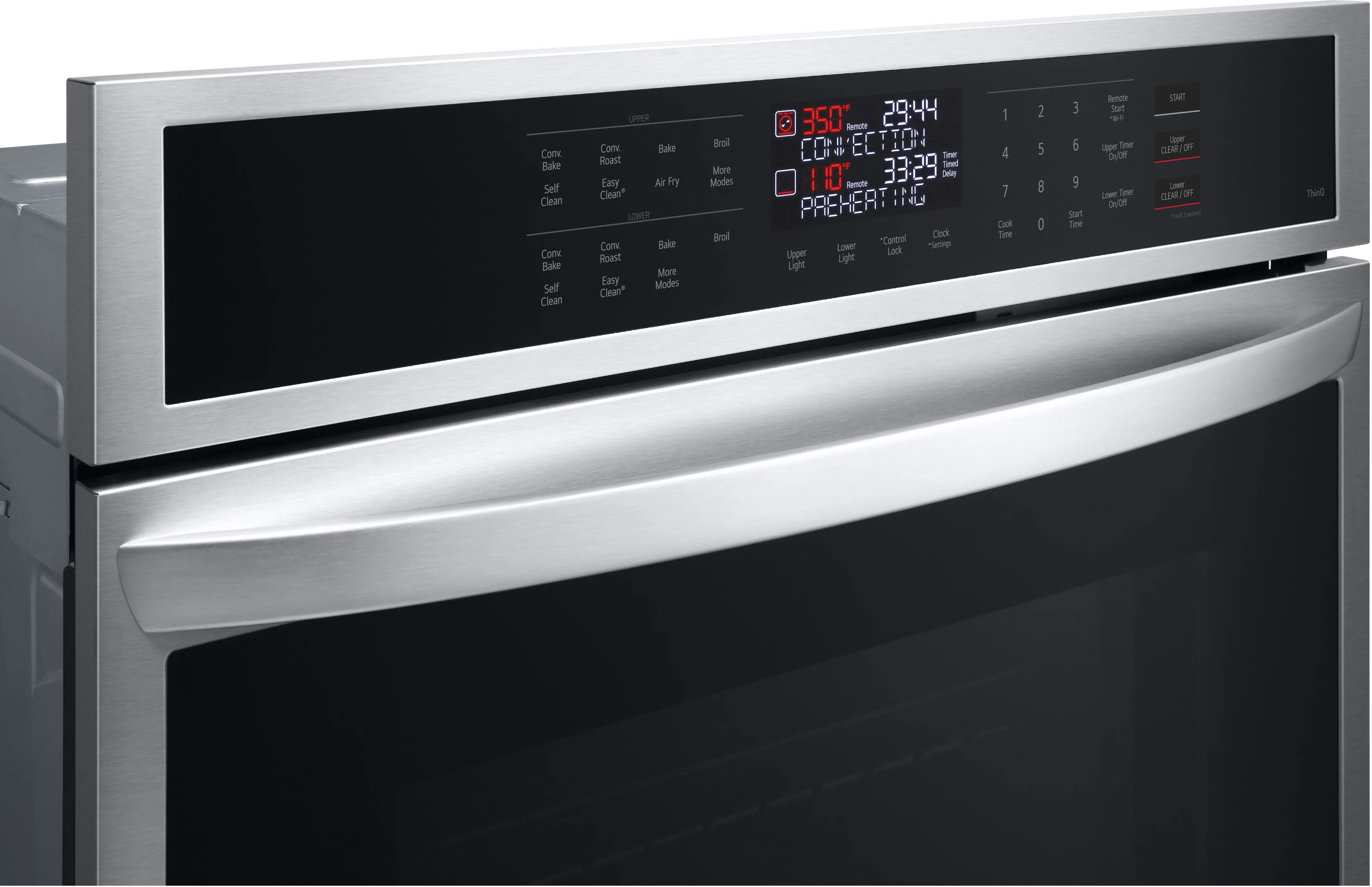 WDEP9423F LG 9.4 cu ft Double Wall Oven - Stainless Steel 30 Inch-2