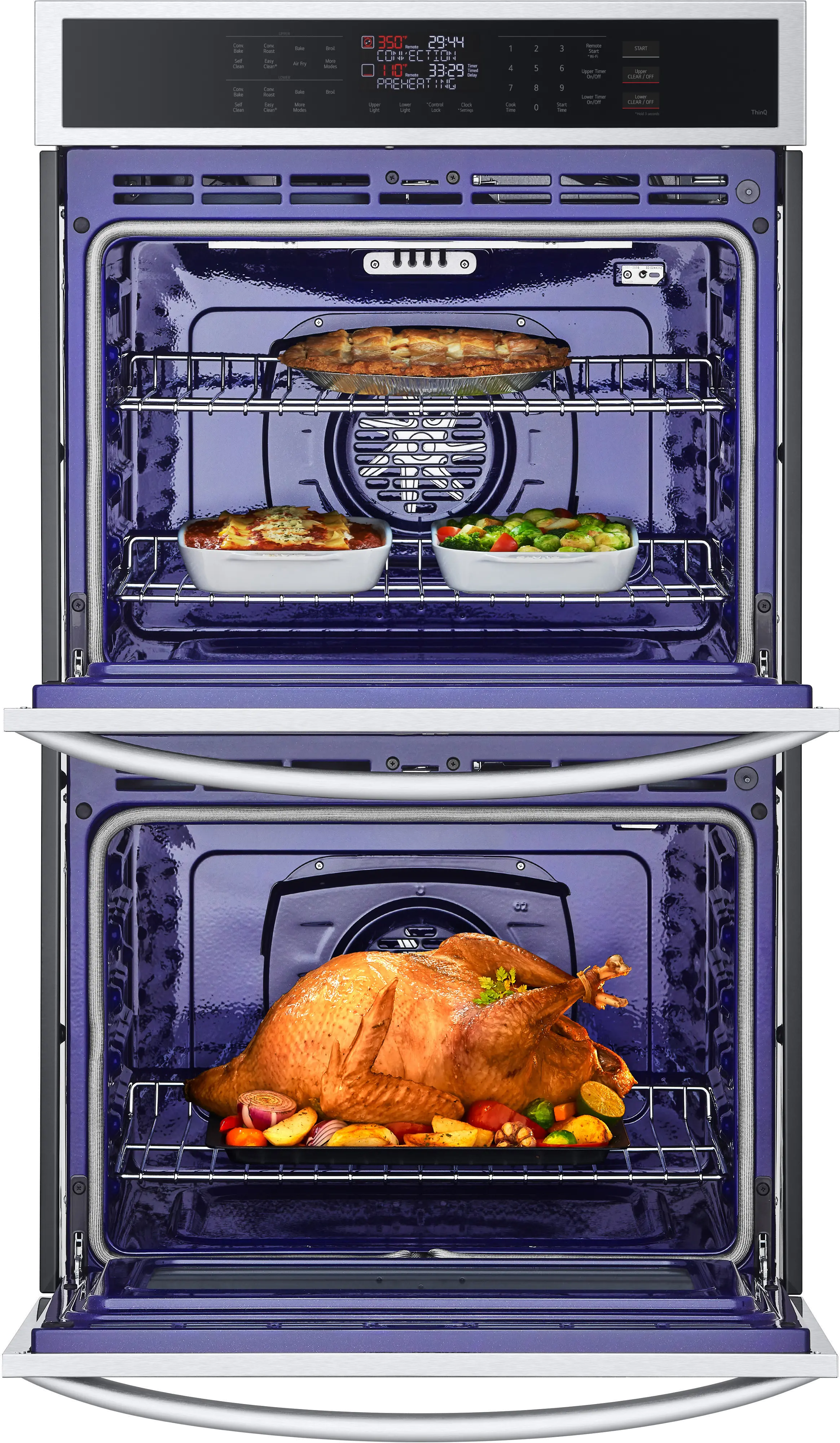 WDEP9423F LG 9.4 cu ft Double Wall Oven - Stainless Steel 30 Inch-5