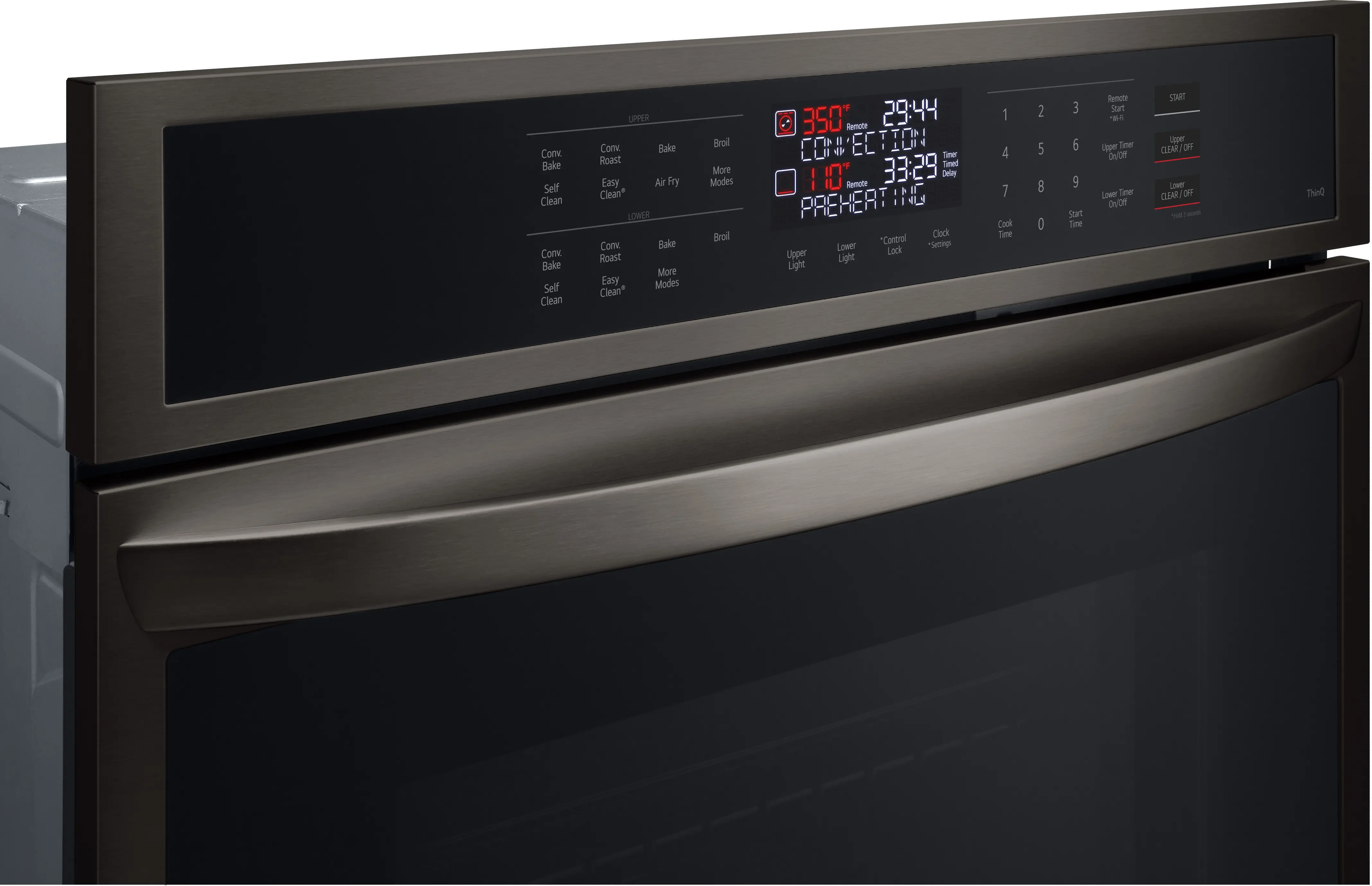WDEP9423D LG 9.4 cu ft Double Wall Oven - Black Stainless Steel 30 Inch-2
