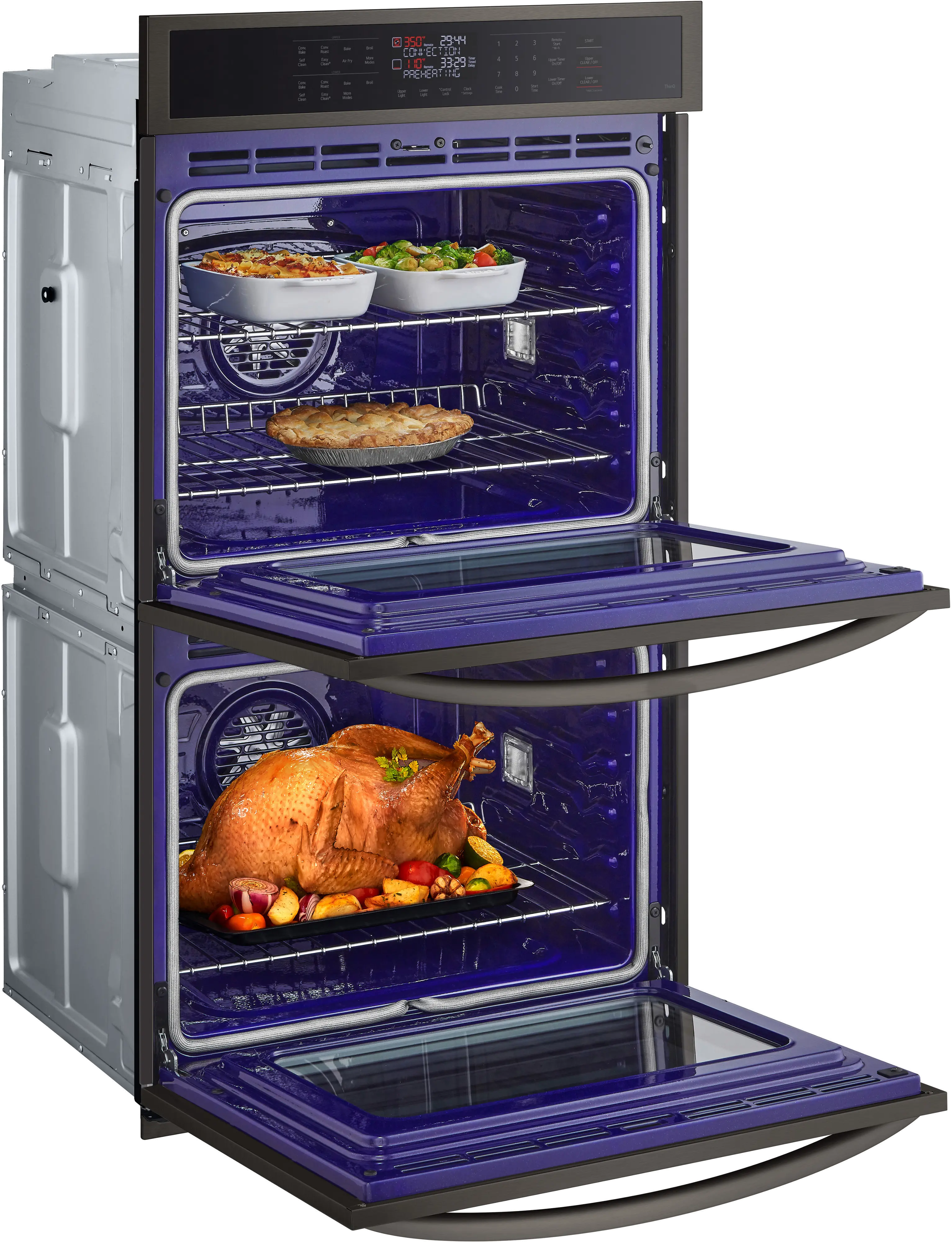WDEP9423D LG 9.4 cu ft Double Wall Oven - Black Stainless Steel 30 Inch-5