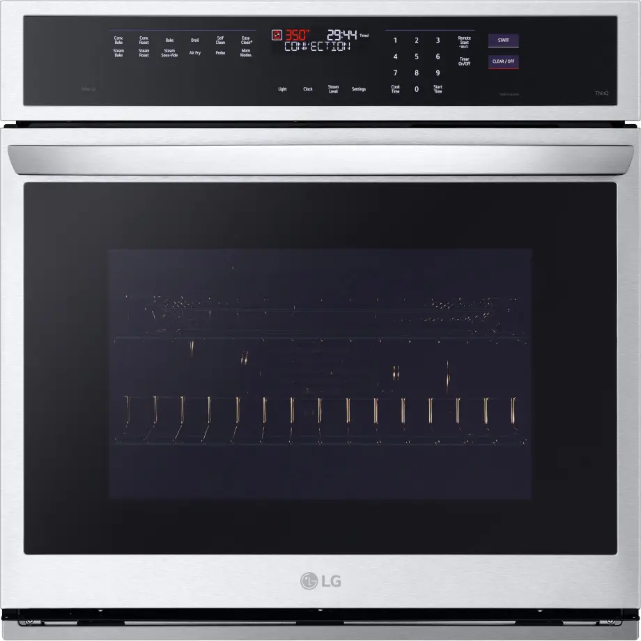 WSEP4727F LG 4.7 Cu Ft Smart Wall Oven with InstaView - Stainless Steel 30 Inch-2
