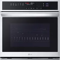 WSEP4727F LG 4.7 Cu Ft Smart Wall Oven with InstaView - Stainless Steel 30 Inch