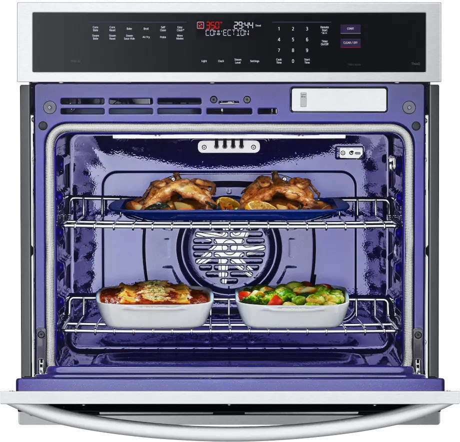 WSEP4727F LG 4.7 Cu Ft Smart Wall Oven with InstaView - Stainless Steel 30 Inch-5
