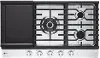 CBGJ3627S LG 36 Inch Gas Cooktop with Griddle - Stainless Steel