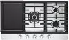 CBGJ3627S LG 36 Inch Gas Cooktop with Griddle - Stainless Steel