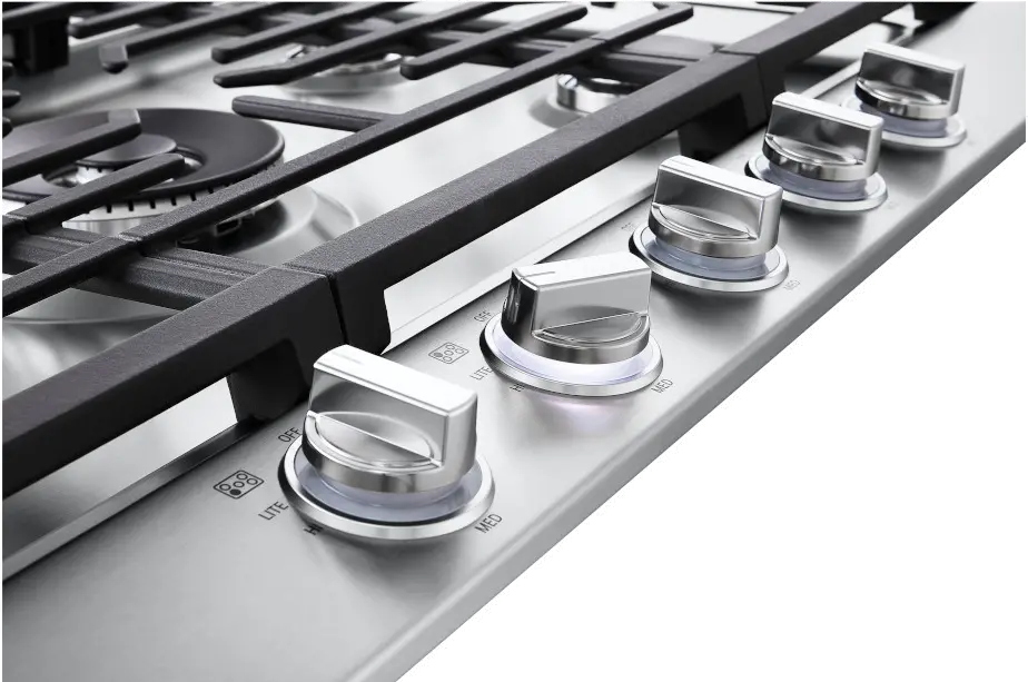 CBGJ3627S LG 36 Inch Gas Cooktop with Griddle - Stainless Steel-4