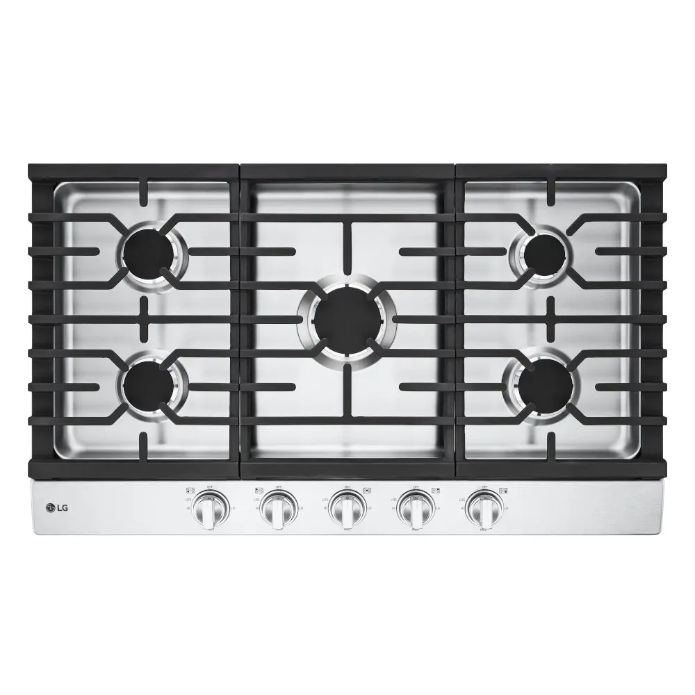 CBGJ3623S LG 36 Inch Gas Cooktop - Stainless Steel-1