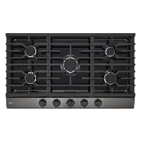 CBGJ3623D LG 36 Inch Gas Cooktop - Black Stainless Steel