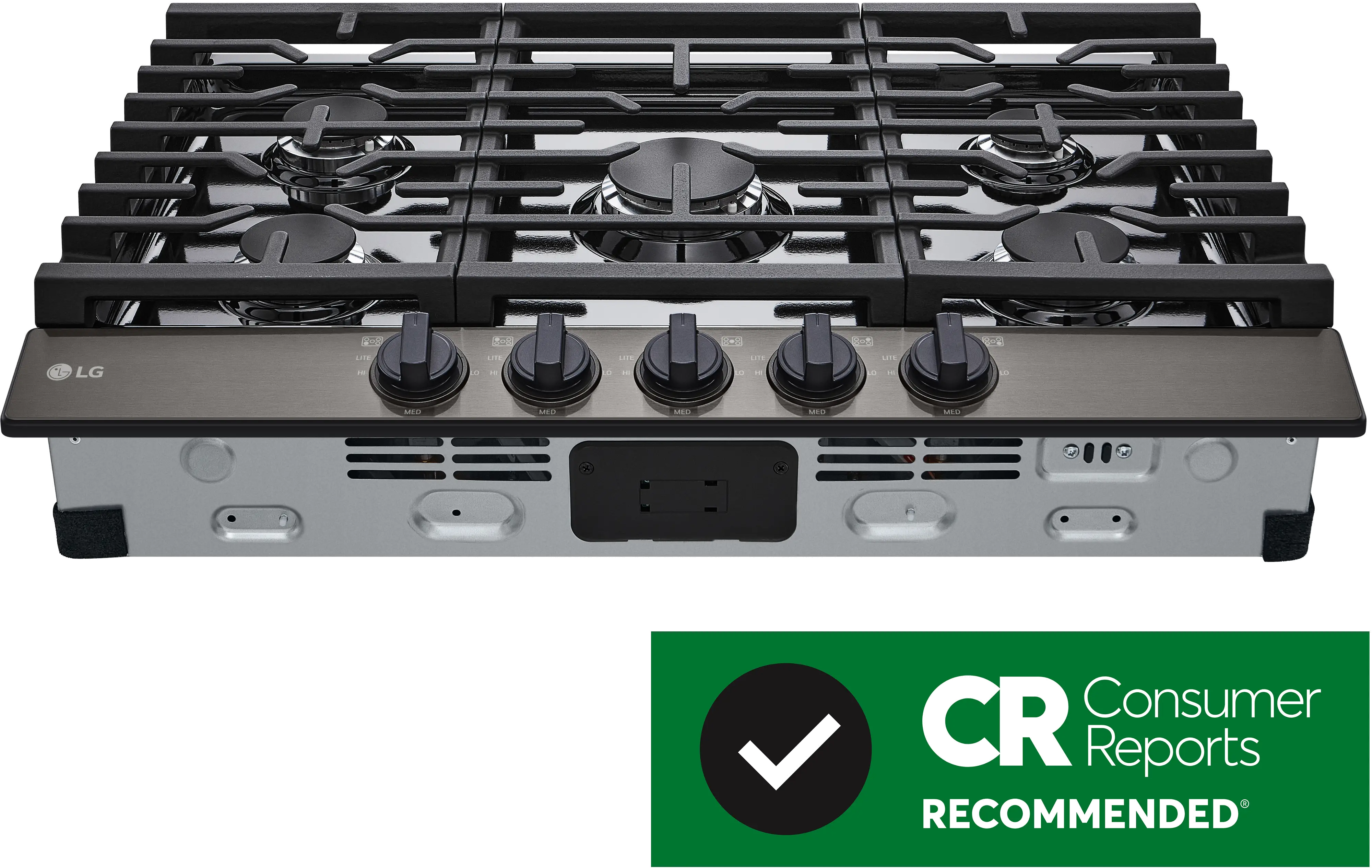 CBGJ3023D LG 30 Inch Gas Cooktop - Black Stainless Steel-1