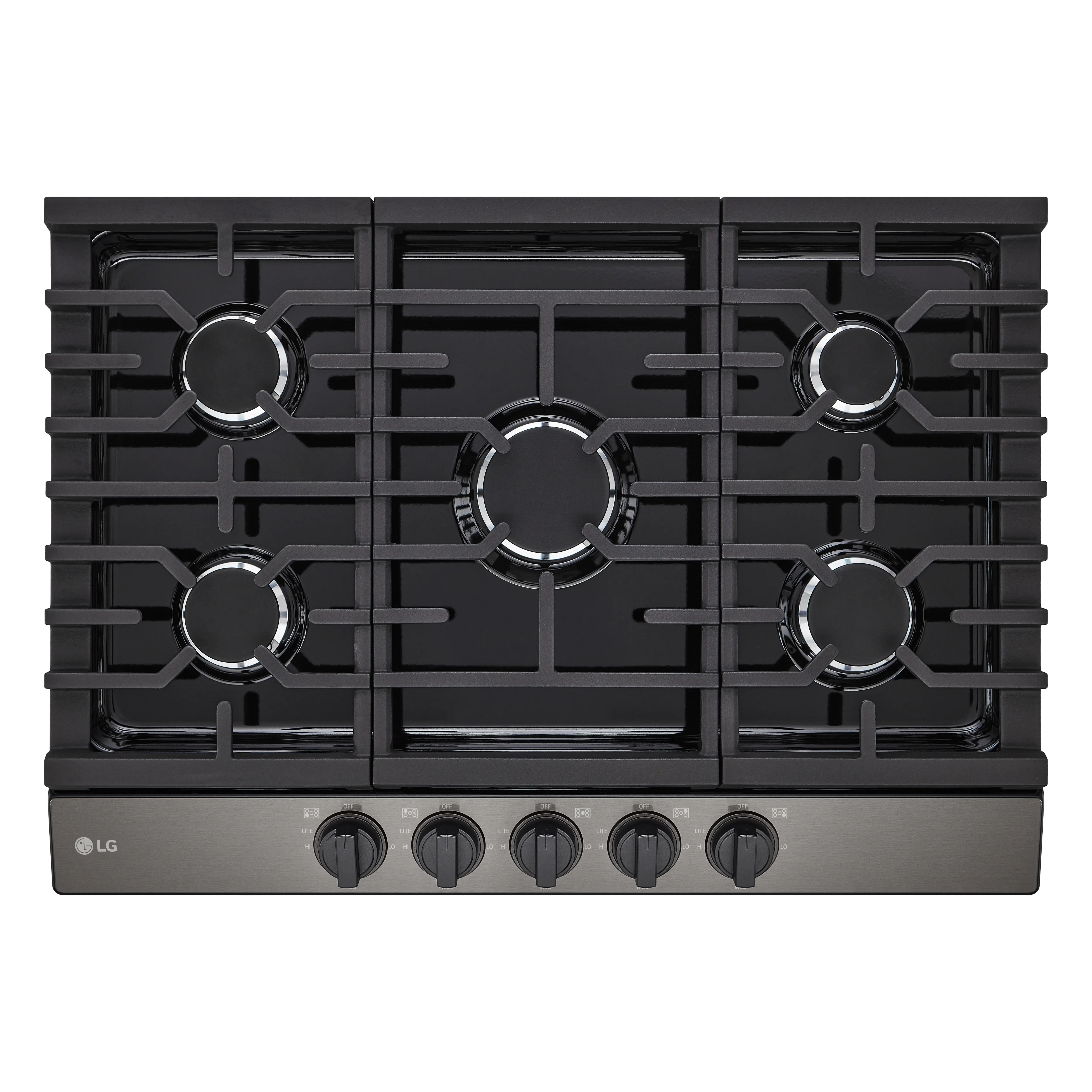CBGJ3023D LG 30 Inch Gas Cooktop - Black Stainless Steel-1