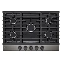 CBGJ3023D LG 30 Inch Gas Cooktop - Black Stainless Steel