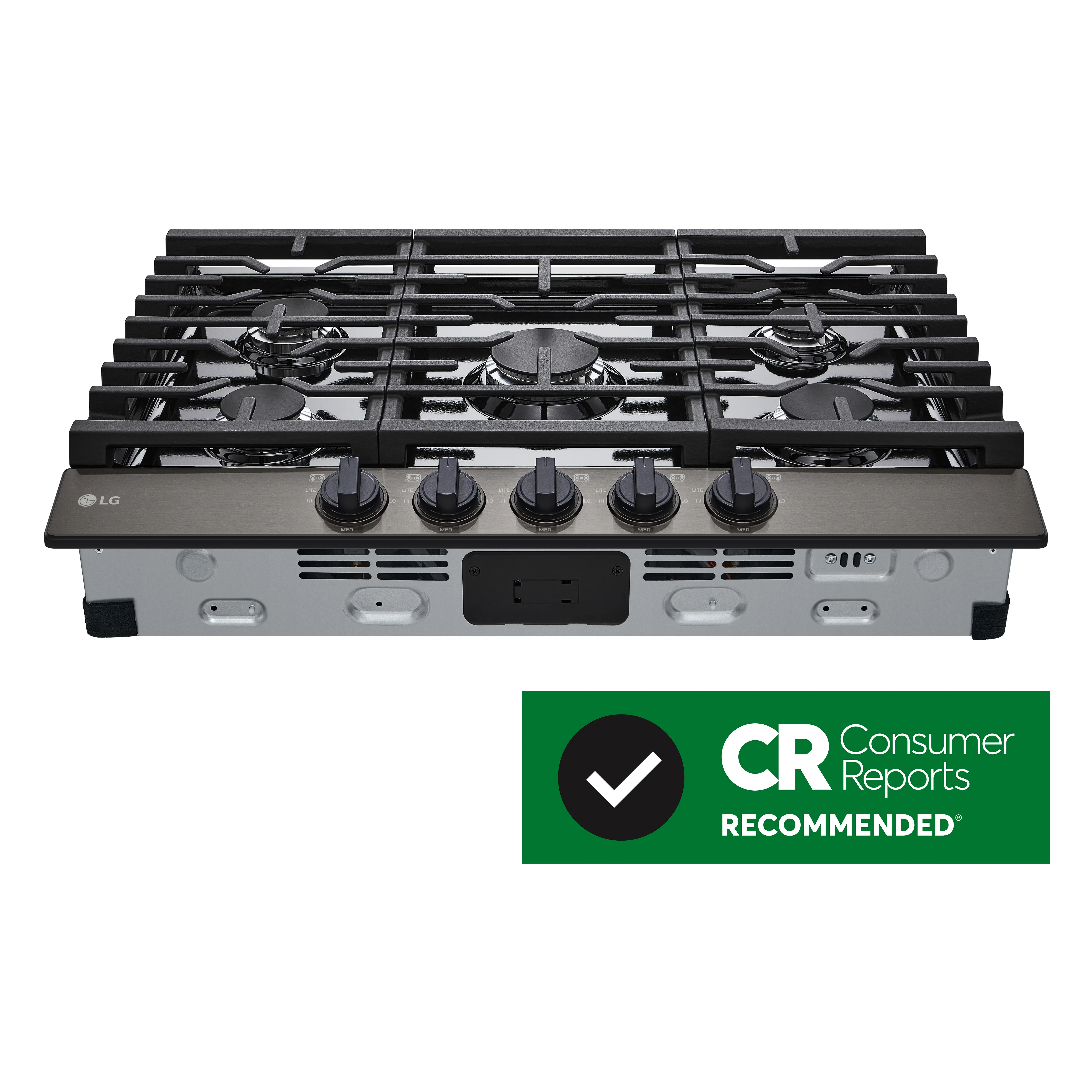 CBGJ3023D LG 30 Inch Gas Cooktop - Black Stainless Steel-2