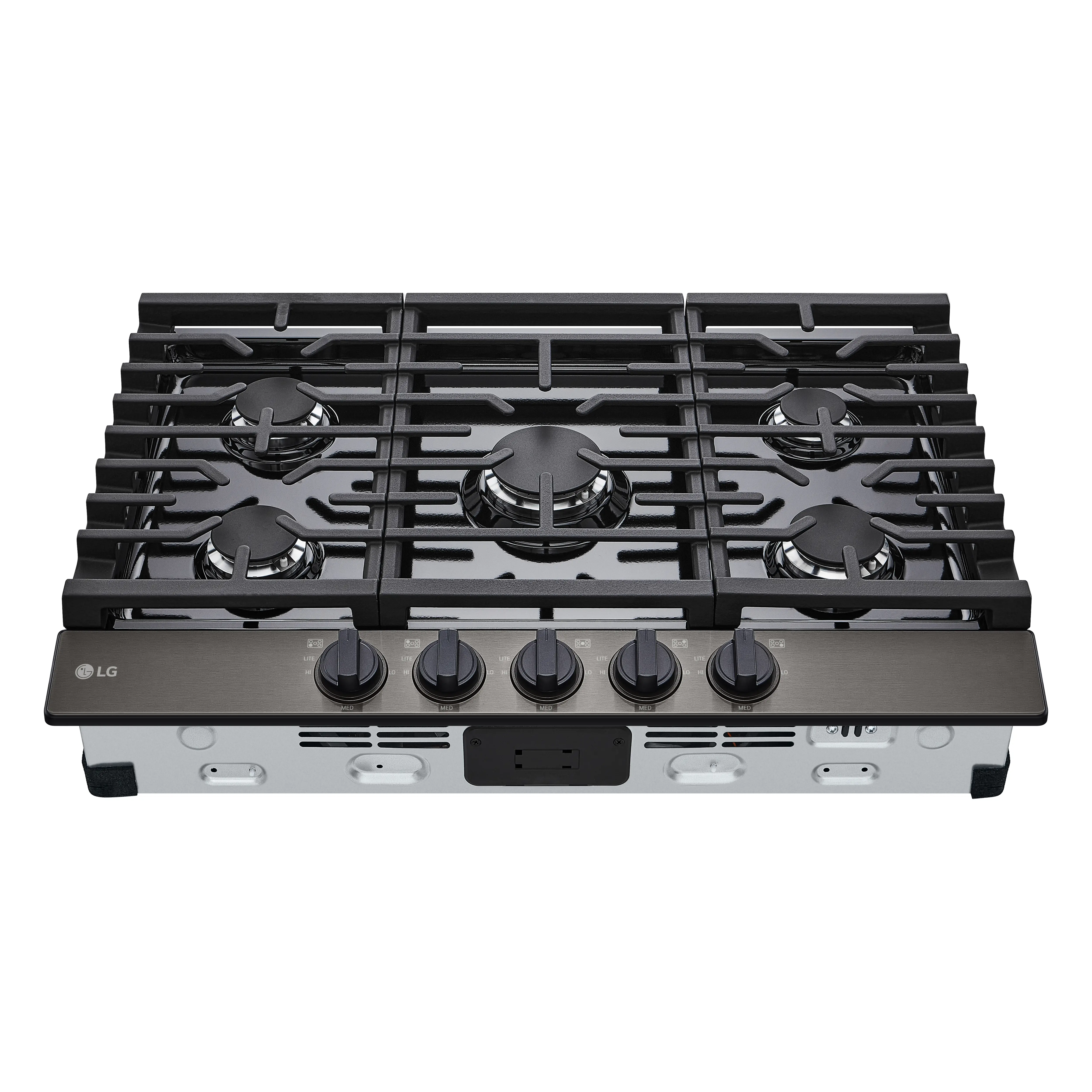 CBGJ3023D LG 30 Inch Gas Cooktop - Black Stainless Steel-4