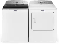 .MAT-W/W-6500-ELE-PR Maytag Pet Pro Electric Washer and Dryer Set - White 6500B