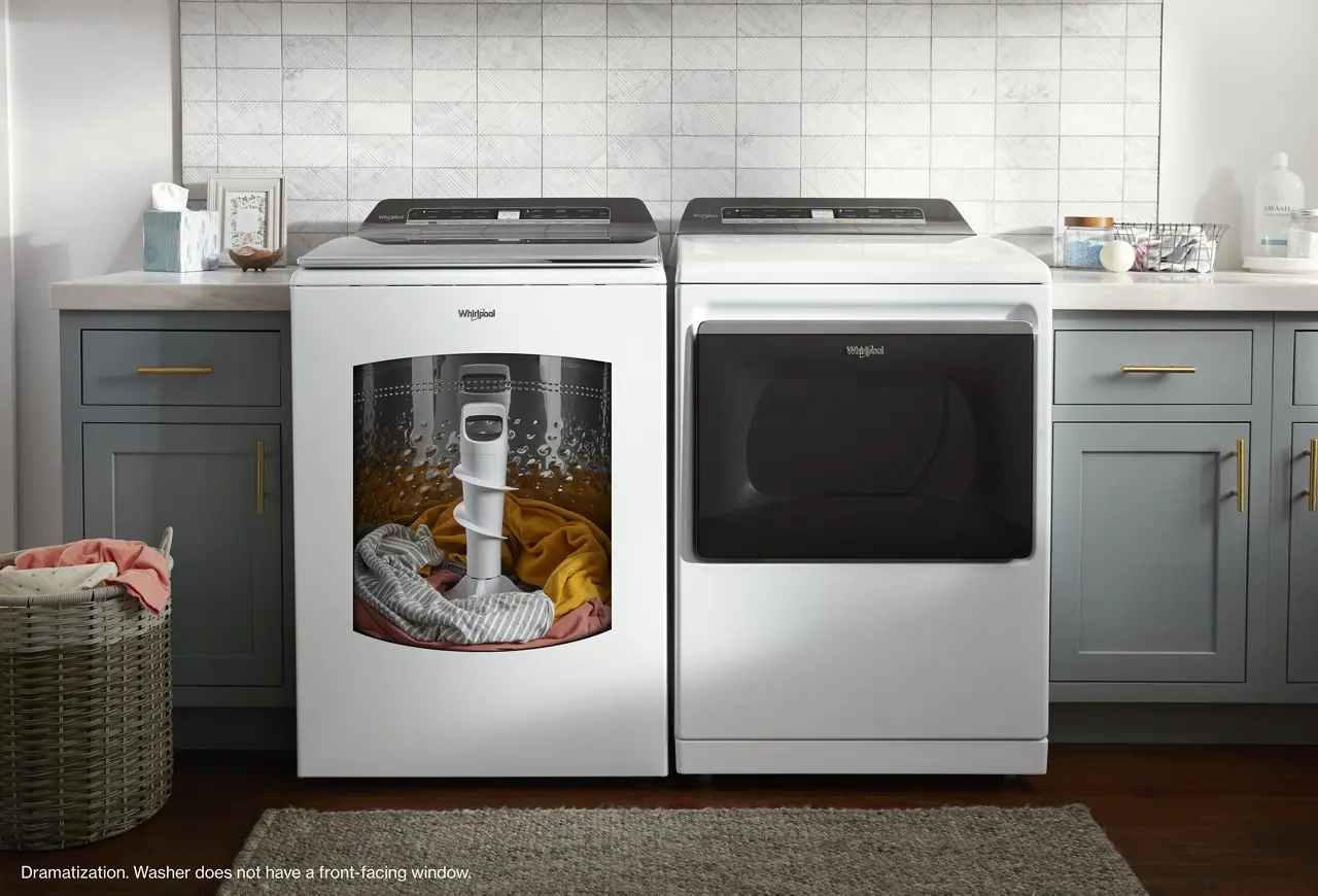 .WHP-W/W-8127-ELE-PR Whirlpool Electric Washer and Dryer Set - White W8127-2