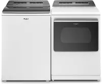 .WHP-W/W-8127-GAS-PR Whirlpool Gas Washer and Dryer Set - White W8127