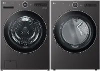 .LG-BST-6700-ELE--PR LG Washer and Electric Dryer Set - Black Steel 6700B