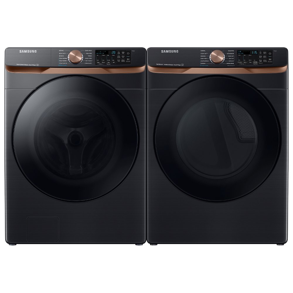 Samsung Front Load Electric Washer and Dryer Set - Brushed Black 50BG8300V