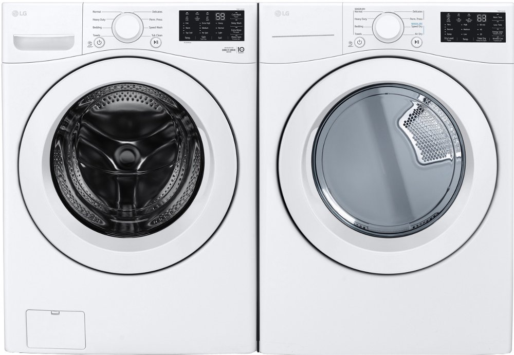 LG Electric Washer and Dryer Set - White 3470W