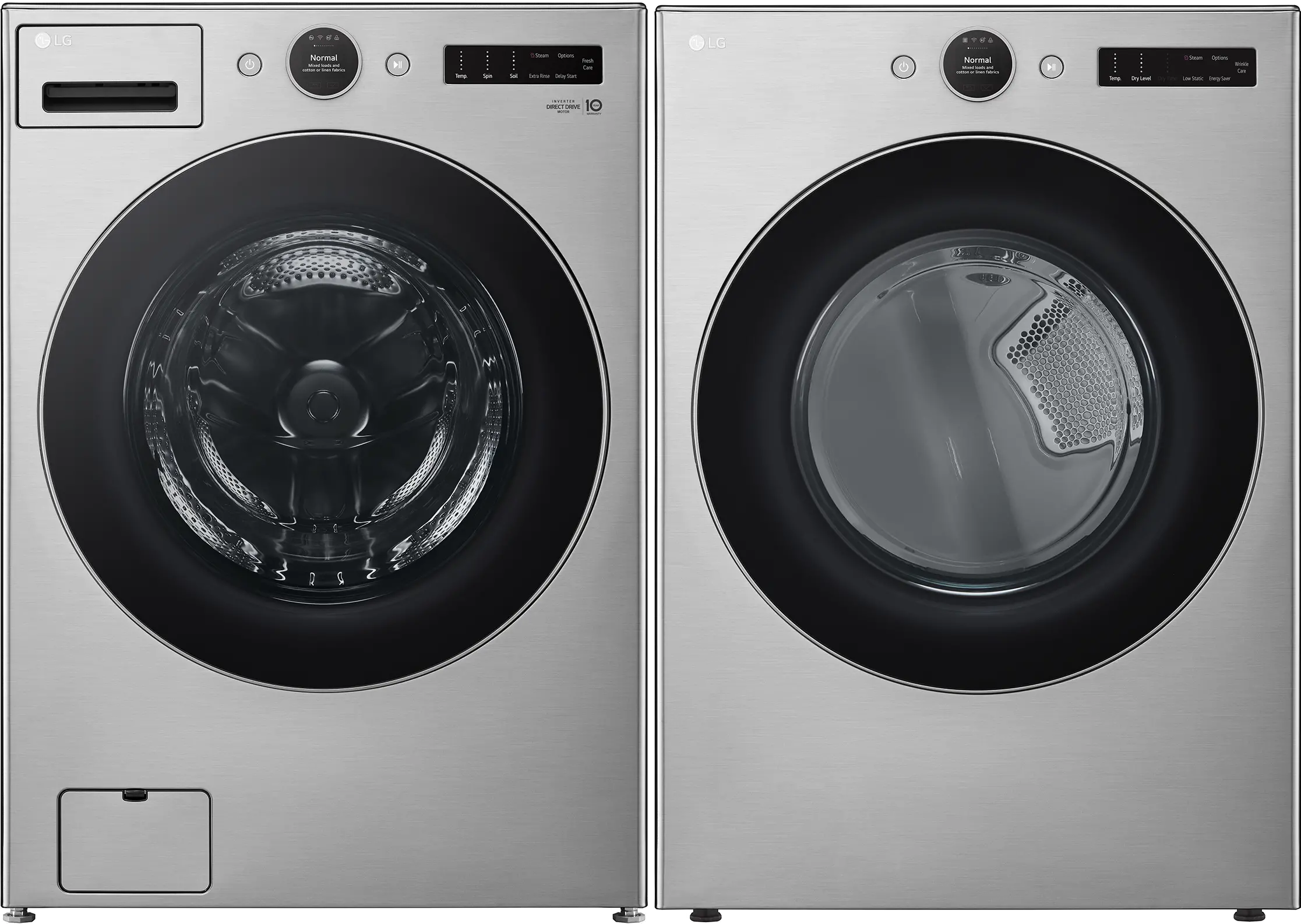.LG-GRS-5500-ELE--PR LG Washer and Electric Dryer Set - Graphite Steel 5500-1