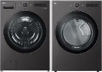 .LG-BST-6500-GAS--PR LG Washer and Gas Dryer Set - Black Steel 6500B
