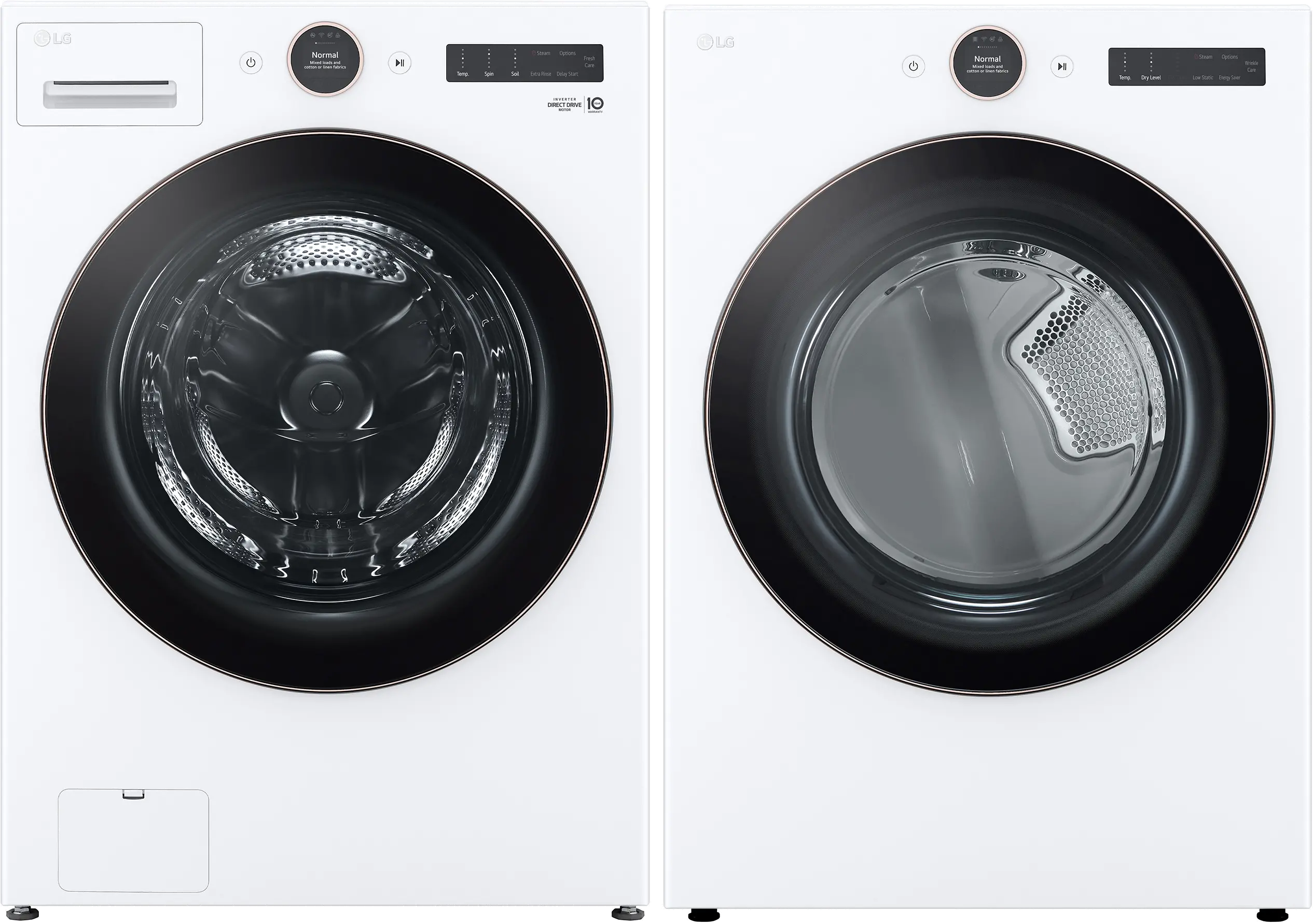 .LG-W/W-6500-ELE--PR LG Washer and Electric Dryer Set - White 6500W-1