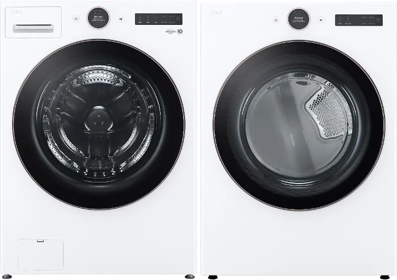 LG Washer and Electric Dryer Set - White 6500W
