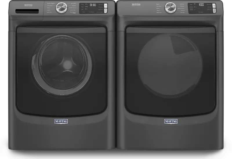 Maytag Front Load Electric Washer and Dryer Set - Black 5630B