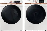 .SUG-IVY-8300-GAS-PR Samsung Front Load Washer and Gas Dryer Set - Ivory 50BG8300