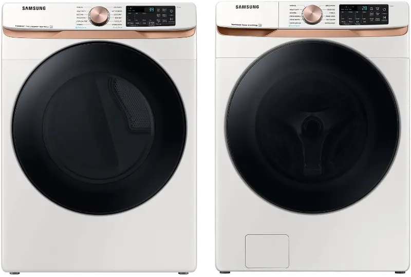 Samsung Front Load Washer and Gas Dryer Set - Ivory 50BG8300
