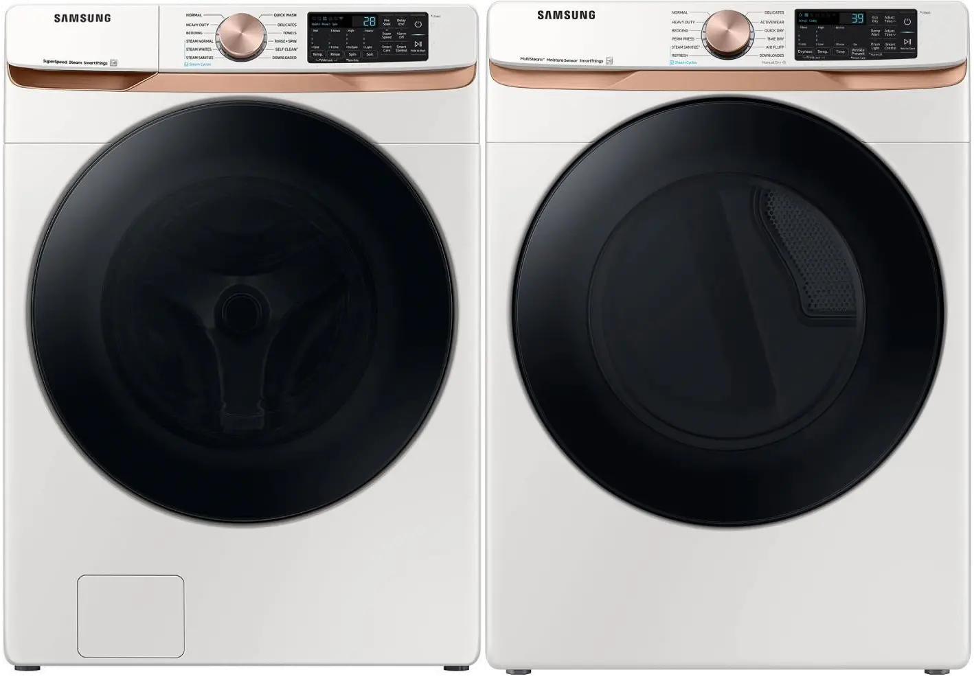 .SUG-IVY-8300-GAS-PR Samsung Front Load Washer and Gas Dryer Set - Ivory 50BG8300-1