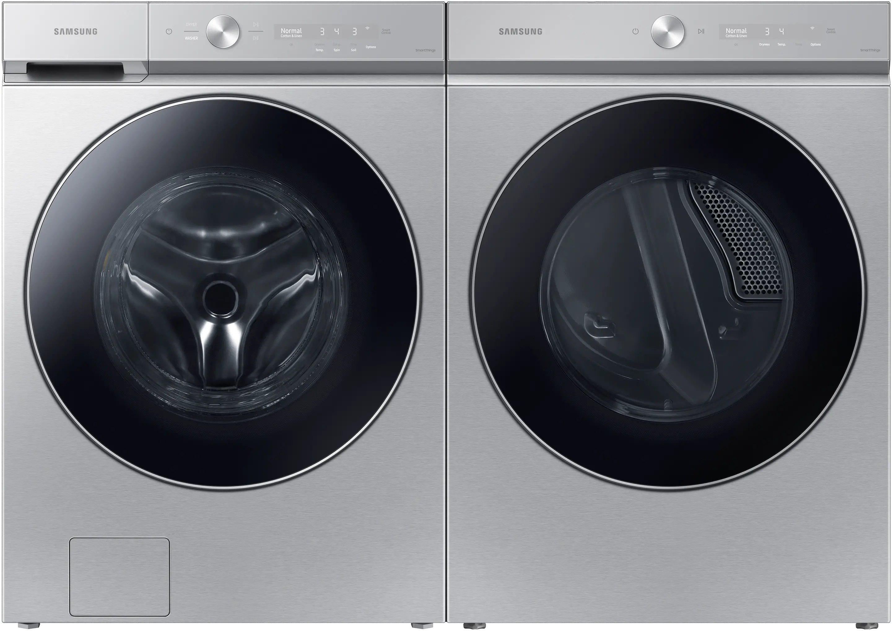 .SUG-SLV-8900-GAS-PR Samsung Bespoke Gas Washer and Dryer Set - Silver Steel 8900B-1