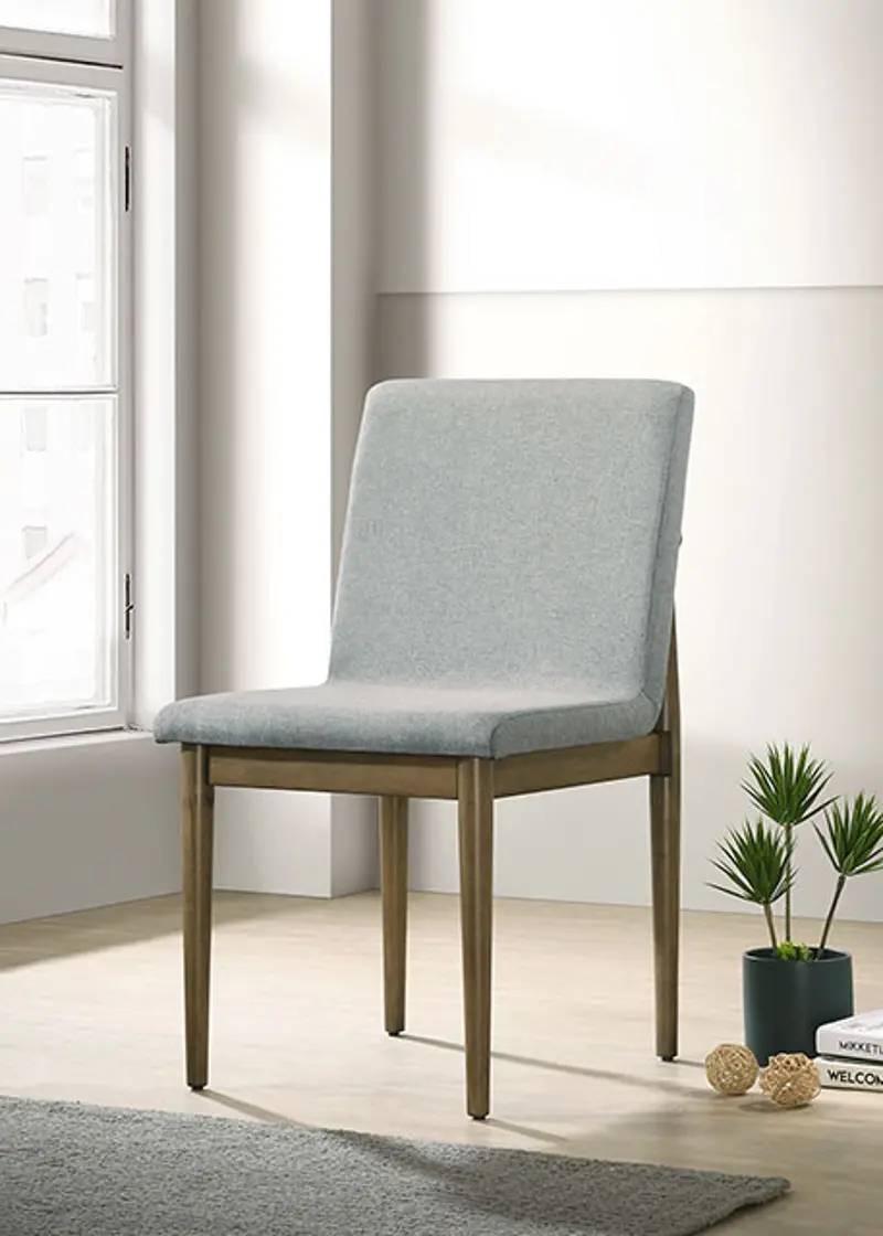 Sofie Brown and Gray Upholstered Dining Chair