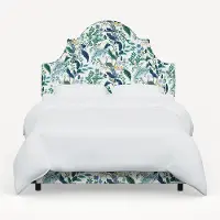 181BEDRPCPCBLWHLCB Rifle Paper Co. Marion Blue Peacock Full Bed