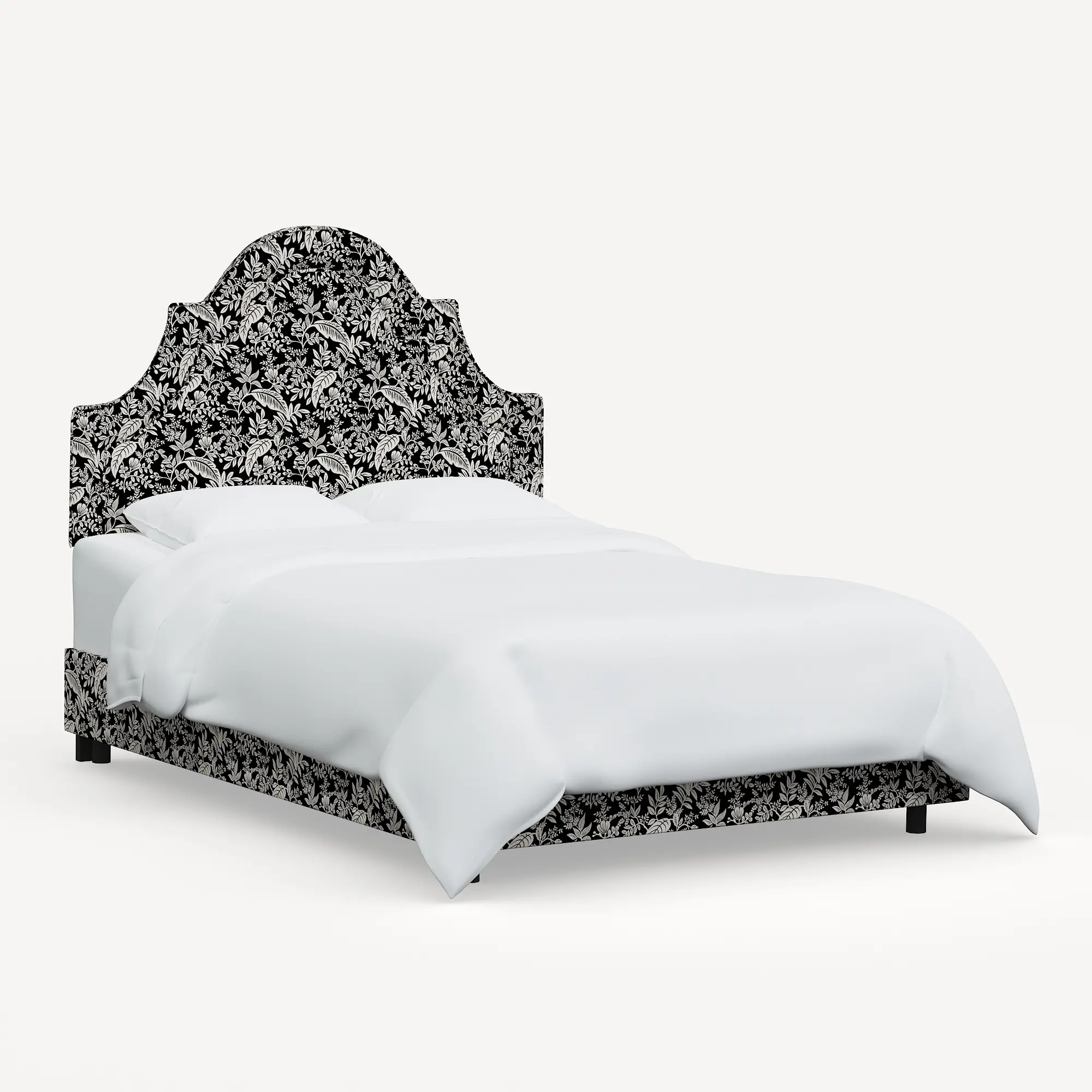 180BEDRPCCNBLCRMLCB Rifle Paper Co. Marion Canopy Black & Cream Twin Bed-3
