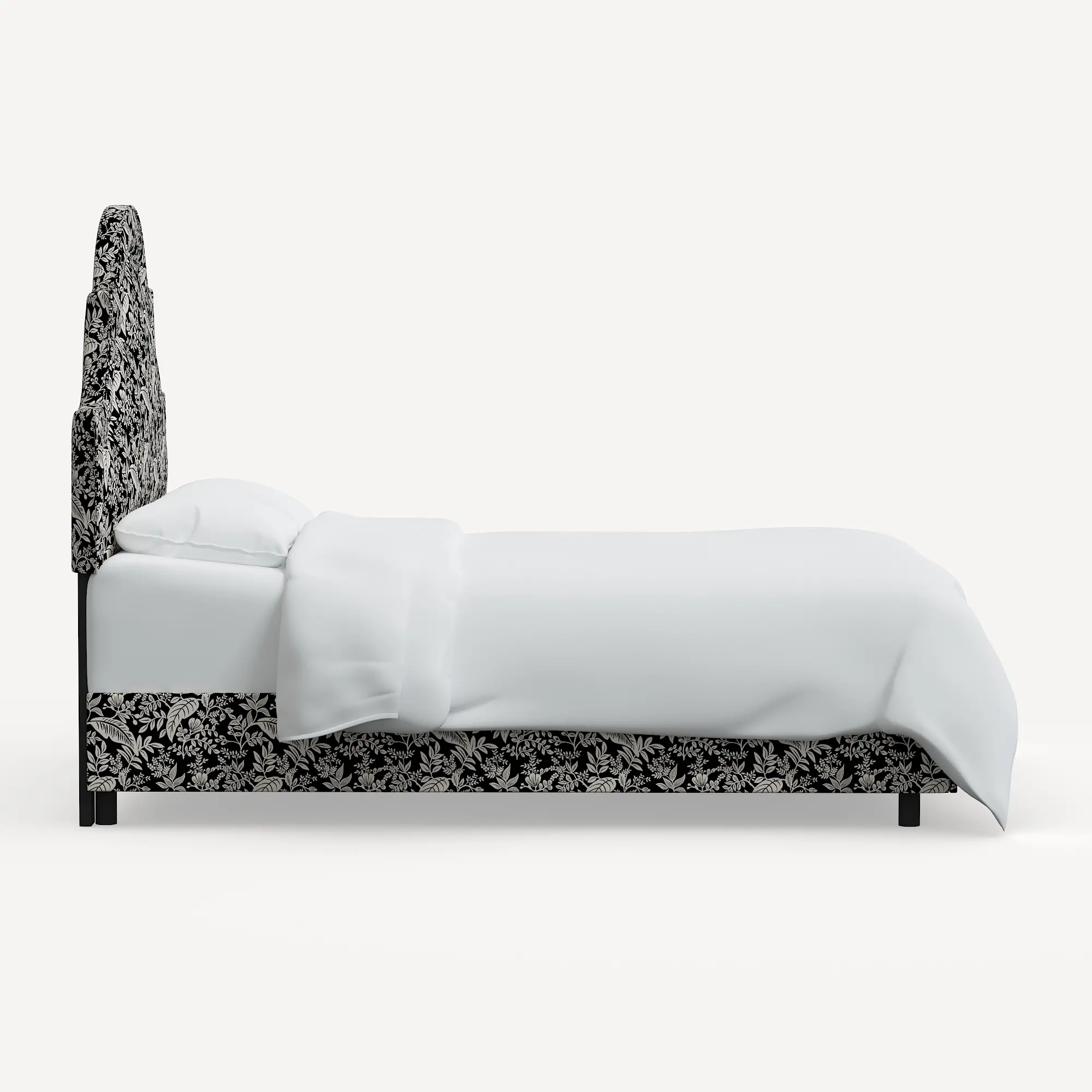 180BEDRPCCNBLCRMLCB Rifle Paper Co. Marion Canopy Black & Cream Twin Bed-4