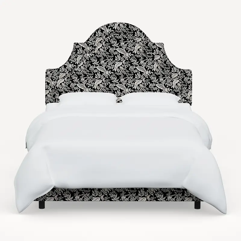 Rifle Paper Co. Marion Canopy Black & Cream Cal-King Bed