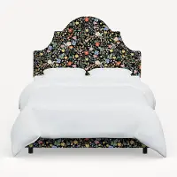 182BEDRPCSTFLBLKLCB Rifle Paper Co. Marion Strawberry Fields Black Queen Bed